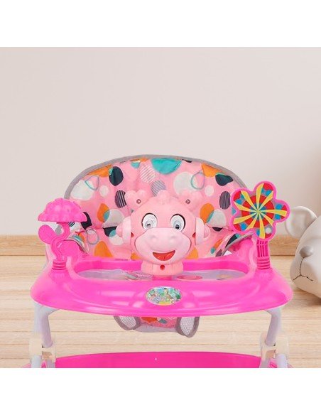 Andadera para niña Color Rosa de 6 a 18 meses de edad  Máximo 12 kilos-BB-40530