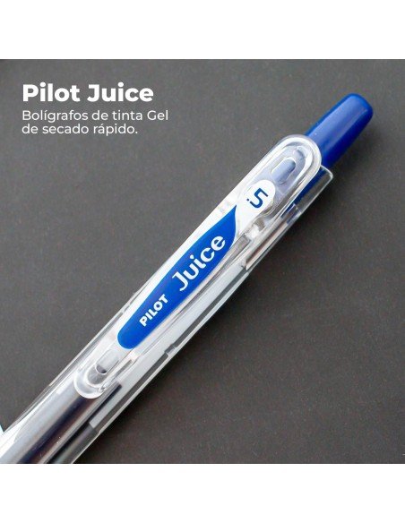 Bolígrafo Retráctil de Gel Pilot Juice Color de Azul de 0.5mm Secado Rápido Caja 5 Piezas-PL-42132