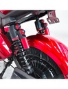 Bicicleta Eléctrica de 350 Watts Color Rojo Hasta 40 km/h 4 Baterías de 12V-BE-41231