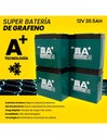 4 Baterías de Grafeno  A+ 12V 20.5Ah Tamaño 7.5 x 18 x 16.4 cm-BE-44418