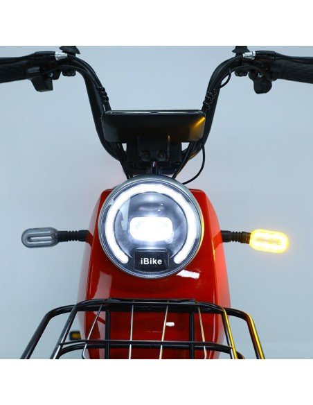 Bicicleta Eléctrica de 500 Watts Color Roja Hasta 40 km/h 4 Baterías de 12V 48/ 20Ah-BE-40699