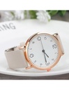 Reloj Beige para Dama de Cuarzo y Cuero Sintético Medidas de 20 cm x 3 cm-RJ-43725