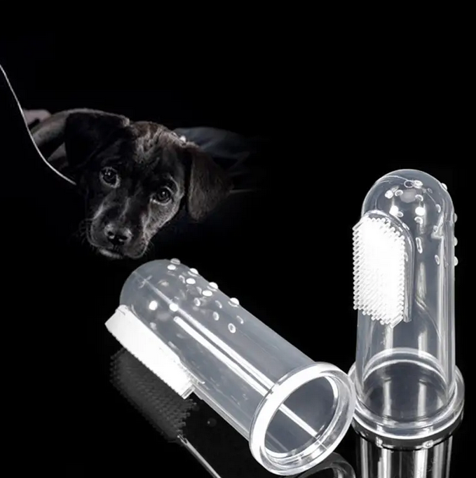 Cepillo De Dientes Suave Para Mascotas Para Perros Y Gatos de silicona