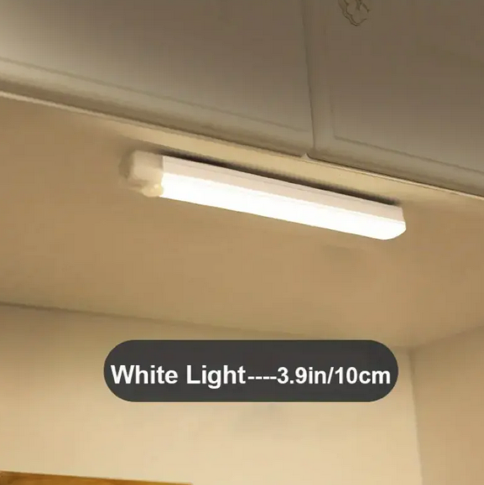 1 Pieza De Luz Para Debajo Del Gabinete, Barra De Luz LED Con Sensor De Movimiento Inalámbrico Luz fría 10 cms 