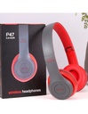 Audífonos Inalámbricos P47 - Bluetooth 5.0 + Manos Libres + Radio  Color: Rojo-AU-41923