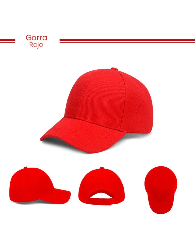 Gorra lisa Unisex Paquete de 6 Colores Fresca, Versátil Ajustable-DF-40679