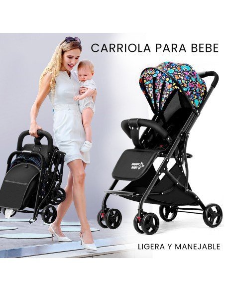 Carriola para bebé, ligera, plegable y reclinable-BB-41438