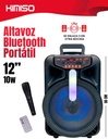 Altavoz Conexión Bluetooth Portátil, con Iluminación LED de 12 pulgadas / 10W 2000 PMOP Cable USB-MINI USB-EL-44681
