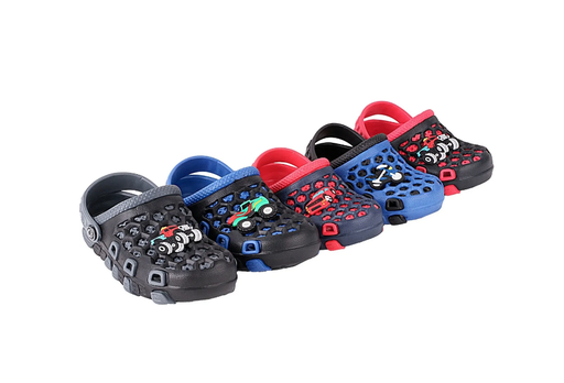 Sandalia deportiva o casual para niño con ajuste de correa al tobillo talla 9 con suela antiderrapante Color Azul-Negro,Rojo-negro, Azul-amarillo