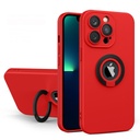 Case para iPhone 13 pro max  color rojo con base material TPU