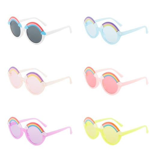 MDA-LH8091-Gafas de sol marco redondo arcoíris  fotograma para niñas
