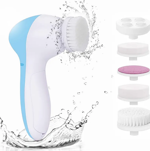 [SYB-TM1193] Cepillo de limpieza facial, 5 en 1 eléctrico giratorio para el cuidado de la piel 