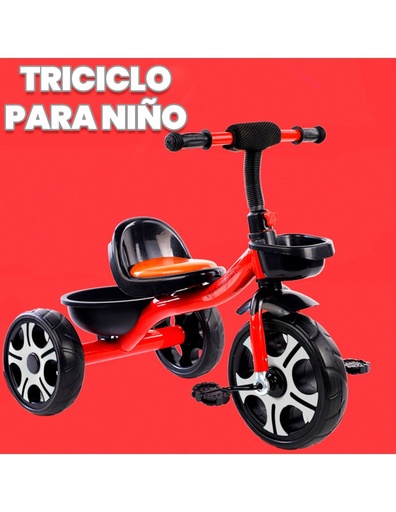 [JU-41430] Triciclo Rojo para Niño de 2 a 7 años de edad Armazón de metal-JU-41430