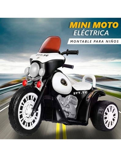 [JU-41391] Mini-Moto Eléctrica de 3 ruedas para Niño Montable de 2 a 5 años-JU-41391