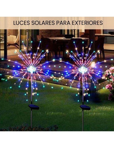 [LD-41475] Luces Solares Multicolor para Jardín de Carga Solar Impermeables Varios Colores-LD-41475