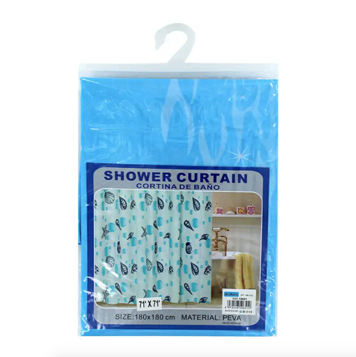 [HOG-JO1020] Cortina de baño con estampado 180x180cm / shower curtain 