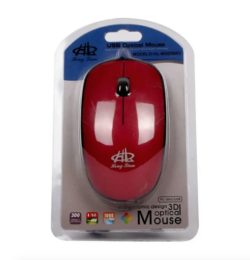 [TEC-JO4015] Mouse alámbrico con diseño ergonómico y 1000 dpi