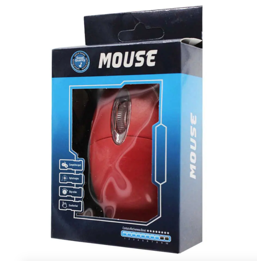 [TEC-JO4018] Mouse alámbrico óptico con dpi ajustable hasta 1600, variedad de colores 