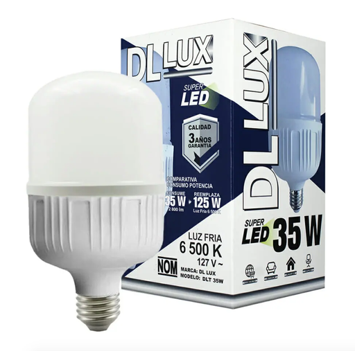 [ILU-JO5006] Foco ahorrador super led de luz fría dl lux 35w-127v 