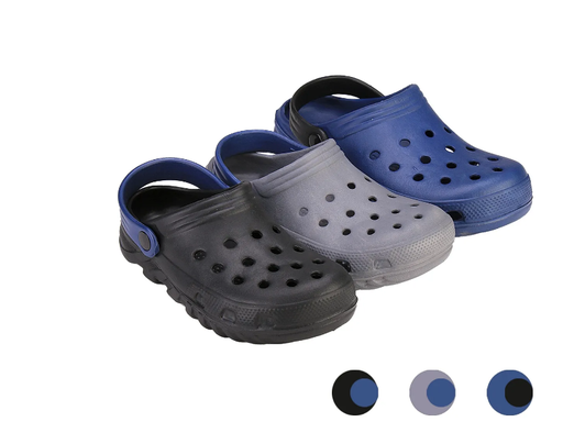 [MDA-LH8084] Sandalia deportiva o casual con ajuste de correa al tobillo talla 28 con suela antiderrapante color Azul-Negro-Gris